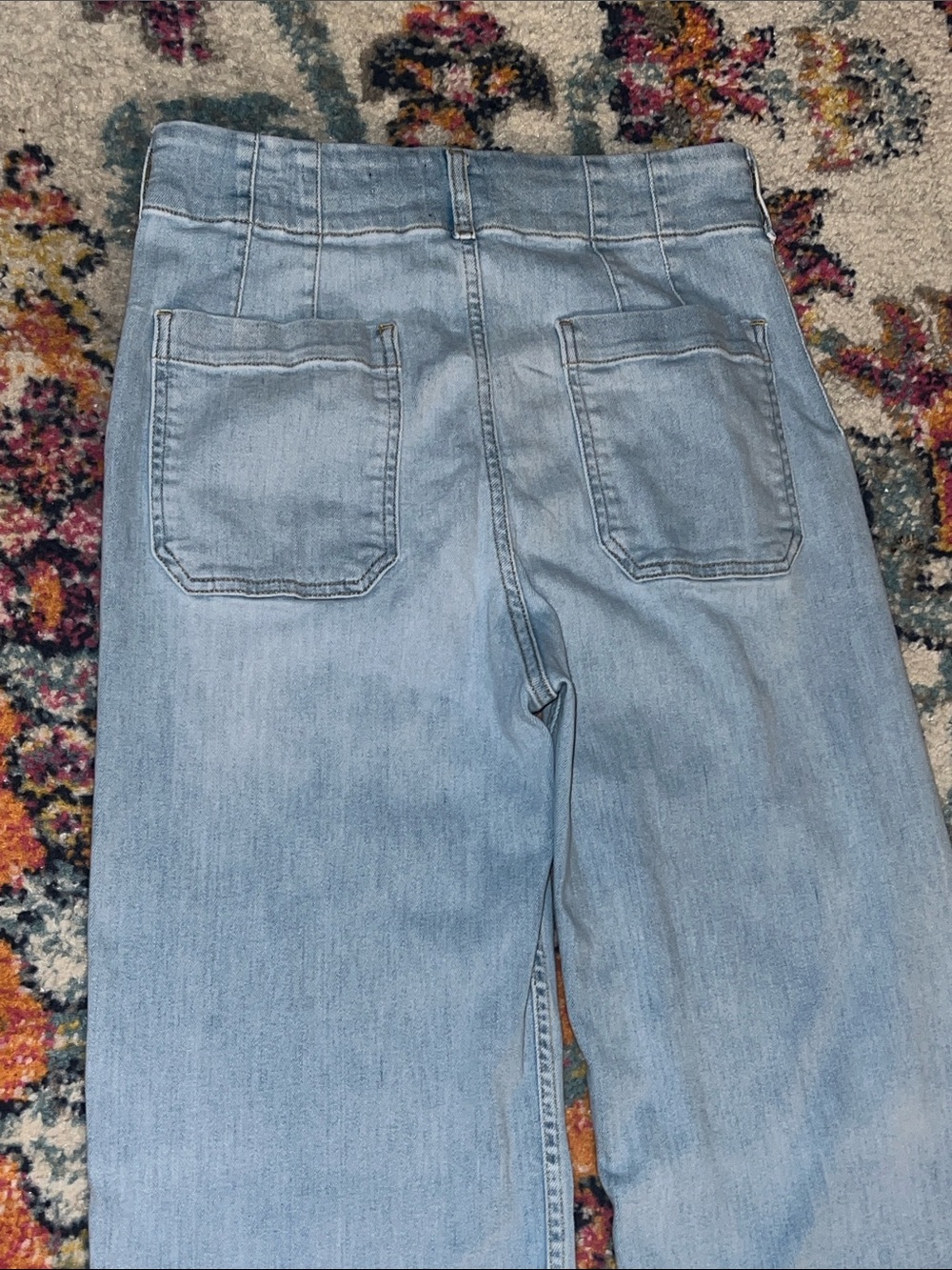 Anthropologie Maeve the Colette Wide Leg Jeans Denim Released Hem Size 30 x 28” - Picture 5 of 9
